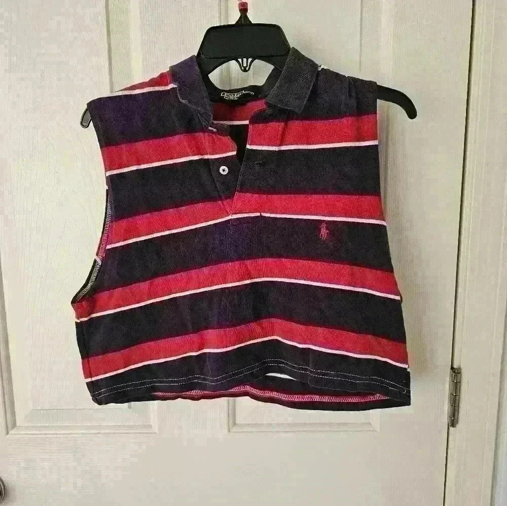 Polo Ralph Lauren crop top Size Unknown pit to Pit 18.5 inches